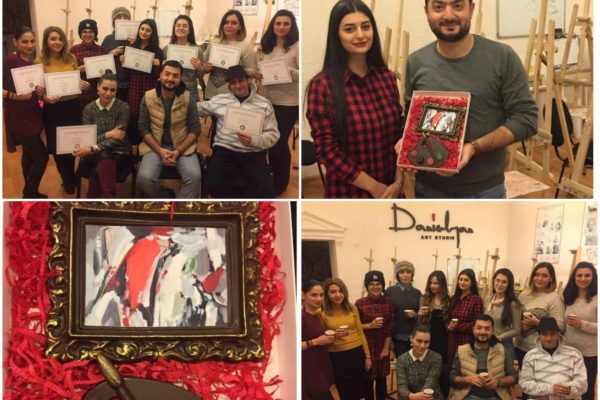 «Դանիելյան» Արվեստի Կենտրոնի ավագ խմբի աշակերտները 1-ամսյա դասընթացներից հետո ստացան իրենց հավաստագրերը